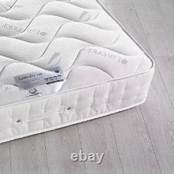 Happy Beds Lavender 3000 Pocket Sprung Memory Foam Mattress Quilted