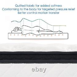 Homekare Memory Foam Mattress 7 Zone Pocket Sprung Matress 4ft6 Double 25cm