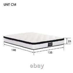 Homekare Memory Foam Mattress 7 Zone Pocket Sprung Matress 4ft6 Double 25cm