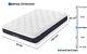 Homylink Memory Foam Mattress Pocket Sprung Pine Cool Gel 3d Breathable 7-zone
