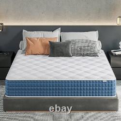 Hybrid 25/27cm Medium Firm Mattress Pocket Spring Memory Foam Breathable