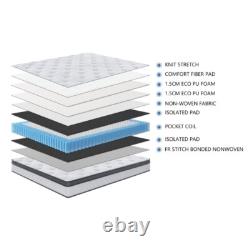 Hybrid Hypoallergenic, Motion-Isolating Pocket Spring Memory Foam Mattress