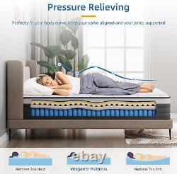 Hybrid King Size Mattress 10.2 Gel Memory Foam Pocket Springs 150x200cm