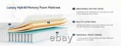 Hybrid Mattress 10 Memory Foam Cooling Pocket Spring EU Single Double King