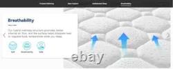 Hybrid Mattress 10 Memory Foam Cooling Pocket Spring EU Single Double King