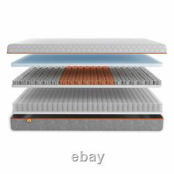 Hybrid Mattress Memory Foam Pocket Springs Octaspring Anti-bacterial Bed Topper