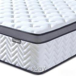 Hybrid Memory Foam Mattress 25cm Pocket Sprung Medium Firm Bed