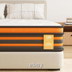 Hybrid Pocket Sprung Gel Memory Foam Luxury Mattress Orthopaedic Medium Firm UK