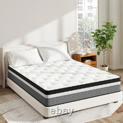 Hybrid Sprung Double Mattress Memory Foam Single 4ft6 5ft King Size 31cm Deep