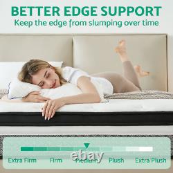 Hybrid Sprung Double Mattress Memory Foam Single 4ft6 5ft King Size 31cm Deep