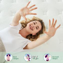 Hybrid Sprung Double Mattress Memory Foam Single 4ft6 5ft King Size 31cm Deep