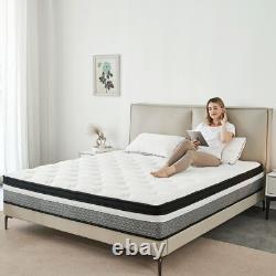 Hybrid Sprung Double Mattress Memory Foam Single 4ft6 5ft King Size 31cm Deep