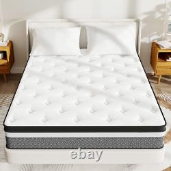 Hybrid Sprung Double Mattress Memory Foam Single 4ft6 5ft King Size 31cm Deep