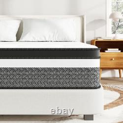 Hybrid Sprung Double Mattress Memory Foam Single 4ft6 5ft King Size 31cm Deep