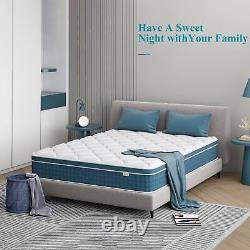 Innerspring Memory Foam Hybrid Medium Firm Single Double King Mattress 3ft-6ft