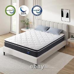 Inofia 3FT Single Mattress, 10.3Inch COOLMAX Gel Memory Foam Pocket Spring Hybrid