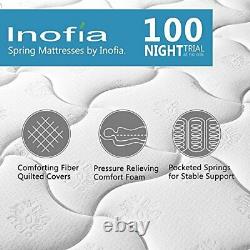 Inofia 3FT Single Memory Foam Pocket Sprung Mattresses Pressure Relief with