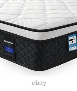 Inofia 4FT6 Double Mattress, 10.3Inch COOLMAX Gel Memory Foam Pocket Spring