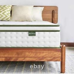Inofia 4FT6 Double Mattress, 10.3Inch COOLMAX Gel Memory Foam Pocket Spring