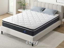 Inofia 4FT6 Double Mattress, 10.3Inch Gel Memory Foam Pocket Spring COOLMAX