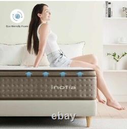 Inofia Double Mattress, 12 Inch CloudLux Memory Foam Mattress with Pocket