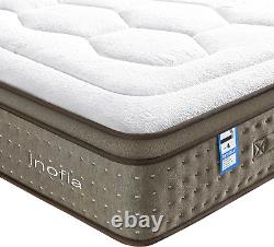 Inofia Double Mattress, 12 Inch Memory Foam Mattress with Stellar Pocket Sprung