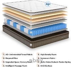 Inofia Double Mattress, 12 Inch Memory Foam Mattress with Stellar Pocket Sprung