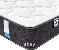 Inofia Double Mattress, 22cm Pocket Springs Memory Foam Mattress, Breathable