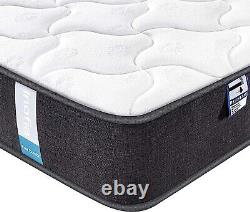 Inofia Double Mattress, 22cm Pocket Springs Memory Foam Mattress with Breathable