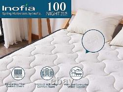 Inofia Sleep Memory Foam Pocket Sprung Mattresses Pressure Relief with Zoned Sup