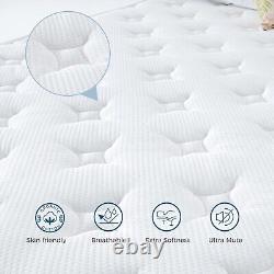 Inofia Small Double Mattress 9 Inch Small Double Size Pocket Sprung Memory Foam
