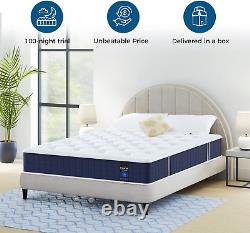 Inofia Small Double Mattress 9 Inch Small Double Size Pocket Sprung Memory Foam