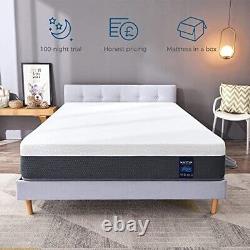 Inofia Small Double Memory Foam Hybrid Mattress 11.4 Inch 7-Zone Pocket Sprung