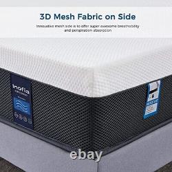 Inofia Small Double Memory Foam Hybrid Mattress 11.4 Inch 7-Zone Pocket Sprung