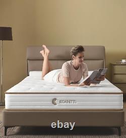 KOANTTI Hybrid Mattress 20cm Thick, Memory Foam, Pocket Sprung, Medium