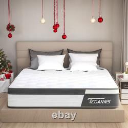 King 5FT Cool Memory Foam Mattress Pocket Sprung Mattress Orthopaedic Luxury Bed