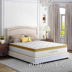 King Hybrid Mattress 10 Pocket Spring Luxury Cool Gel Memory Foam Medium Firm