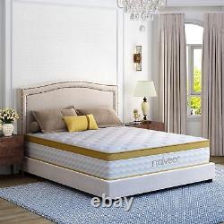 King Hybrid Mattress 10 Pocket Spring Luxury Cool Gel Memory Foam Medium Firm