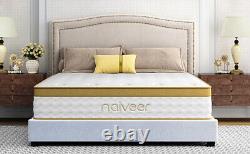 King Hybrid Mattress 10 Pocket Spring Luxury Cool Gel Memory Foam Medium Firm