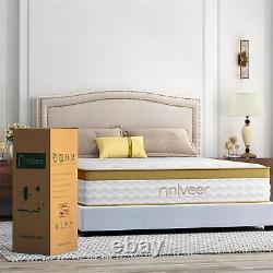 King Hybrid Mattress 10 Pocket Spring Luxury Cool Gel Memory Foam Medium Firm