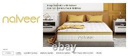 King Mattress 5FT 10 Inch Gel Memory Foam Pocket Sprung Hybrid Bed Medium Firm