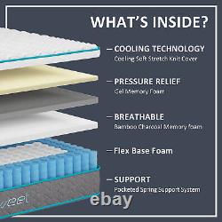 King Mattress King 5ft Pocket Sprung & Gel Memory Foam Hybrid Mattress