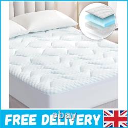 King Size Cooling Gel Memory Foam Mattress Topper with Extra Deep Pocket Design