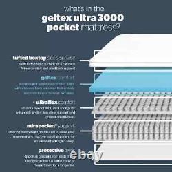 King Size Geltex Memory Foam Pocket Sprung Medium Firm Mattress
