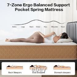 King Size Hybrid Mattress 5FT, 10Inch Gel Memory Foam & Pocket Spring 150 x 20