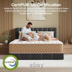 King Size Hybrid Mattress 5FT, 10Inch Gel Memory Foam & Pocket Spring 150 x 20