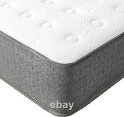 King Size Hybrid Mattress 8 Inch Memory Foam Pocket Sprung Medium Firm 150x200cm