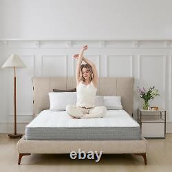 King Size Hybrid Mattress 8 Inch Memory Foam Pocket Sprung Medium Firm 150x200cm