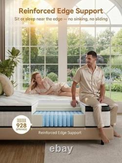 King Size Mattress 10.6 Inch Memory Foam Pocket Spring Mattress 5FT