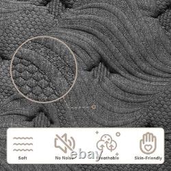 King Size Mattress 5FT, 10 Inch Gel Memory Foam Pocket Sprung Hybrid Mattress25c